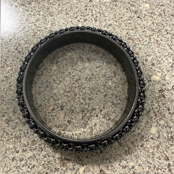 Women’s Bracelet Black Metal Bangle Bracelet - Picture 4 of 5
